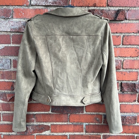 River Island Faux Suede Moto Jacket - Picture 3 of 7